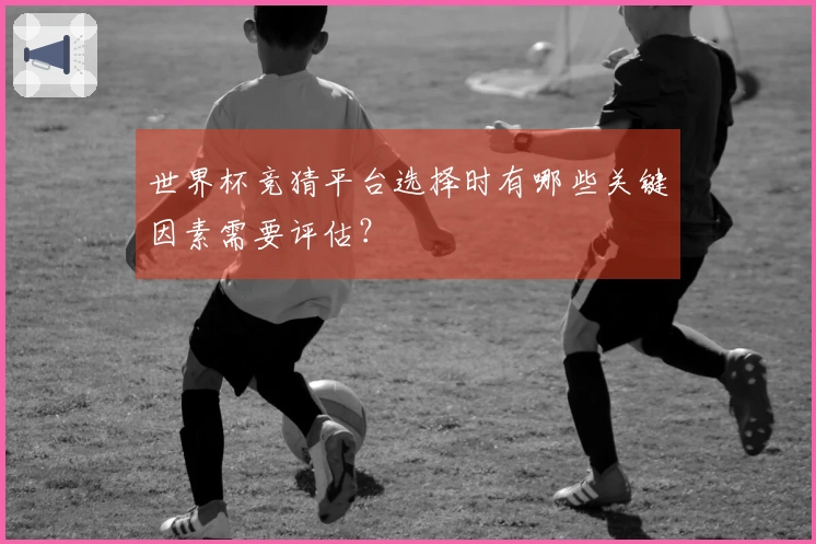 世界杯竞猜平台选择时有哪些关键因素需要评估？